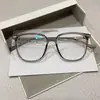 Armação de Óculos para Miopia Acabada Armação Quadrada Moda Feminina Versátil Anti-Luz Azul Lentes Planas Óculos de Alto Valor Fabricante Atacado