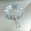 Pulsera de Cristal Verde Mariposa Estilo Bosque Medio Brazalete para Hombres y Mujeres, Moderna y Elegante, Realza la Tez, Regalo para Mejores Amigos y Amigas, Accesorio