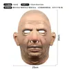 Cabeza de Personaje Gracioso de Anciana Calva Mascarada Transmisión en Vivo Mascarilla Facial Fiesta de Halloween Accesorio para Bromas