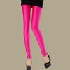 Pantalones de Colorido Brillante de Talla Grande Estilo Coreano para Primavera y Verano para Mujer Elásticos de Pierna Estrecha Pantalones de Nueve Puntos Fluorescentes Leggings Exteriores