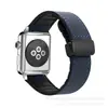 Para Apple Appleiwatchr Reloj Cuero Crazy Horse Cuero de Silicona Hebilla Plegable Magnética Correa de Cuero Inteligente