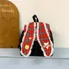 Mochila de cuadros retro de estrella de dibujos animados coreana y japonesa, mochila escolar estilo universitario linda para niña, mochila pequeña para salidas y viajes para mujeres