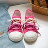Zapatos de Lona de Caña Baja Bicolor con Cordones Suela Gruesa Punta Redonda Lona Dedo Gordo Zapatos Casuales Zapatos de Mujer Transpirables Zapatos de Niña