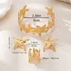 Conjunto de Aretes, Anillos y Pulseras de Moda Estilo Marino Estrella de Mar de Venta Caliente Transfronteriza Adecuado para que las Mujeres los Usen Diariamente durante las Vacaciones