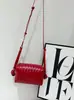 Bolsa de Tecido, Bolsa Quadrada Pequena Casual Simples, Bolsa Transversal Versátil de Couro Macio com Textura, Bolsa de Ombro de Couro Genuíno com Design de Nicho para Mulheres