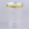 Copo de Água Descartável Quente 9OZ Rosa Phnom Penh Aviação Taça de Vinho Dourada PS Explosões Transfronteiriças