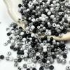 Coloridas Cuentas de Vidrio de 14 Colores Pintura al Óleo Plata Crema Cuentas DIY Pulsera Collar Cadena para Teléfono Móvil Material Accesorios