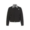 Chaqueta de Algodón con Cuello, Patchwork a Cuadros Estilo Retro Americano para Hombres y Mujeres, Nueva Chaqueta Casual Holgada de Invierno 2025, de Moda