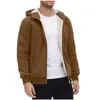 Cardigan Composto com Zíper para Outono e Inverno 2025, Bonito e Fashion, Aveludado e Espessado, Marca Nova Tendência, Tendência Masculina
