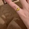 Nuevo Anillo de Iris Dorado Estilo Palacio Vintage Estilo Antiguo Anillo de Cola Anillo de Dedo de Nicho Anillo Apilable