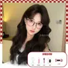 Peruca Wanwan Verão Novo Touca Completa Feminina Estilo Coreano Cabelo Cacheado de Lã Preguiçoso com Franja Conjunto de Perucas de Cabelo Longo Cacheado