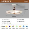 Lámpara de Techo para Dormitorio de Espectro Completo Estilo Crema Lámpara Medieval para Dormitorio Principal Lámpara de Cristal Retro Francesa Lámpara de Habitación Estudio Medio Candelabro