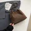 Bolsa Retrô de Luxo para Mulheres 2026 Inverno Textura Popular Versátil Bolsa de Ombro Bolsa Tote de Grande Capacidade
