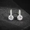Aliexpress Amazon Estilo Coreano Versátil Estilo Simple Pendientes de Circonita Pendientes para Mujer E5510