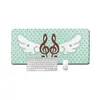 En stock punto gris ala nota musical tamaño grande alfombrilla de ratón engrosada antideslizante para juegos oficina teclado escritorio alfombrilla