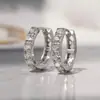 Brincos Simples e Versáteis Cao Shi Cruzados Japoneses e Coreanos, Argolas de Moda Exquisitas e Compactas, Joias Zircônia Incrustada para o Dia a Dia