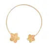 Gargantilla de Metal con Flor Europea y Americana Transfronteriza Moda Temperamento Estilo Minimalista Collar Nicho Versátil Joyería de Gama Alta Venta al por Mayor