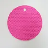 Fornecimento Direto da Fábrica Logotipo Personalizado Cor Grau Alimentício Redondo Silicone Colmeia Almofada Isolamento Térmico Almofada para Panela Redonda Jogo Americano Mesa