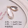 Joias Feitas à Mão DIY Borda de Cobre Banhada a Ouro Cristal Pingente Brincos Acessórios de Cabeça Gotas d'Água Pingente Grande Material para Pingente