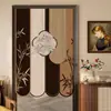 Cortina de Puerta Creativa con Forma y Diseño Impreso para Privacidad, Cortina Divisoria sin Taladro, Estilo Chino Nuevo con un Toque Artístico de Alta Gama, Cortina Decorativa
