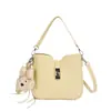 Bolso para Axila de Mujer 2026 Nuevo Modelo de Verano, Bolso Cubo de Color Sólido de Gama Alta, Bolso Cubo Versátil para Hombro y Cruzado para el Trabajo
