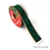 Nuevo estilo navideño cinta de terciopelo de color con borde dorado decoración de árbol de Navidad accesorios de decoración de escena navideña DIY