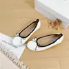 Versão em Pele de Ovelha de Sapatilhas Macias Cor de Uva para Mulheres, Sapatos Rasos Individuais Quadrados com Laço