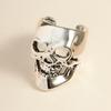 Cobre 18K personalidade de ponta hip hop moda design criativo crânio curto orelha osso clipe cross-border Europa e Estados Unidos quente