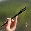 Mercadorias genuínas Pente de ébano pente de alto padrão diy estilo antigo acessórios de cabelo com balanço passo Pente de madeira novo estilo chinês adorno de cabeça feminino