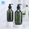 Etiquetado Serigráfico Personalizable Botella de Plástico PET 500ml Champú Cuidado Desinfectante de Manos Botella Presionable Verde Té