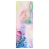 Tapete de Yoga de Veludo de Couro de Veado Fino Impressão em Aquarela Resistente ao Desgaste Absorvente de Suor Antiderrapante Profissional Fitness Esportes Toalha de Yoga
