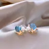Pendientes de Bola de Diamante Estrella Perla con Set de Aguja Plateada Diseño de Nicho Exquisitos Dulces Pendientes de Botón Elegantes de Moda Versátiles