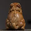 Ornamento Auspicioso Pixiu Esculpido em Sândalo Verde para Segurar e Brincar, Novo Estilo Chinês, para Decoração de Carro e Casa, Presente Artesanal
