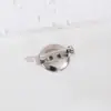 Atacado de fábrica acessórios para broches DIY bandeja redonda de metal broche joias tecido corsage broche de metal