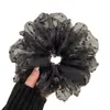 Diadema de Red con Lunares Grande y Esponjosa de Ouni Coreana 2025 Nuevo Accesorios para el Cabello Super Hada Francesa Perezosa para Mujeres