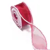 Cinta de Hilo con Forma de Cola de Pez y Perlas, Lazo, Ramo, Caja de Regalo, Decoración para Hornear Pasteles, Accesorios de Encaje para Ropa