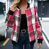 Amazon 2025 Nueva Chaqueta de Béisbol a Cuadros con Cremallera Estilo Europeo y Americano Transfronteriza para Mujer Commuter Chaqueta de Otoño e Invierno