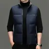 Yingao chaleco de algodón nuevo para hombre otoño e invierno engrosado cálido sin mangas juvenil casual chaqueta chaleco para hombre