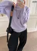 Suéter de Punto Grueso Cepillado Sin Costuras Integrado Color Frijol Dorado Cuello Medio Alto para Mujer 26 Otoño/Invierno Suéter Pulóver Simple Cómodo