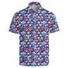 Camisas de Golf Divertidas para Hombre Camisa Polo Hawaiana Divertida Playa Hawaiana Camisa Polo de Verano