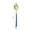 Colher Misturadora Moderna Simples e Fofa Colher de Arroz para Estudante Utensílios de Mesa Espessada Cabo Longo Colher Coreana Colher de Aço Inoxidável Doméstica