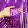 Cortina de lluvia brillante transfronteriza 1M x 2M para vacaciones, escenario, fiesta, boda, hogar, diversas ocasiones, arreglo de decoración de cumpleaños