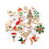 50 Accesorios Mixtos de Aleación Esmaltada Estilo Navidad Colgantes DIY Kit de Materiales de Dijes Hechos a Mano Decoraciones Mixtas