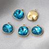 Colgante de oro de acero inoxidable transfronterizo, accesorios de joyería DIY, colgante de oro de 12 constelaciones