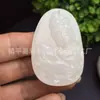 Colgante de Jade Blanco Afgano Natural de Dragón y Fénix Guanyin Buda, Artículos de Jade de Zona Turística, Artículos de Jade de Vendedor Ambulante, Venta al por Mayor de Colgantes de Jade