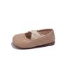 Zapatos de Princesa de Cuero para Niños 2026 Otoño Nueva Moda Mocasines Planos Versátiles para Niñas Pequeñas Mocasines de Suela Suave