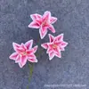 3 hastes artificiais de narciso e lírio, flores artificiais individuais para casamento e decoração de casa, arranjos florais para vitrines de shoppings e arranjos florais