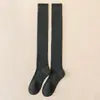 Calcetines Cálidos de Invierno y Otoño hasta la Rodilla, Calcetines Largos Gruesos con Forro de Felpa, Calcetines Antideslizantes y que No se Bajan