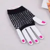 Guantes de red de malla corta fluorescentes sexys punk multicolores para carnaval de Todos los Santos, guantes sexys para mujer