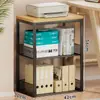 Estante de Almacenamiento para Impresora, Soporte Móvil para Fotocopiadora, Gabinete de Archivos de Piso de Múltiples Niveles al Lado del Escritorio de Oficina